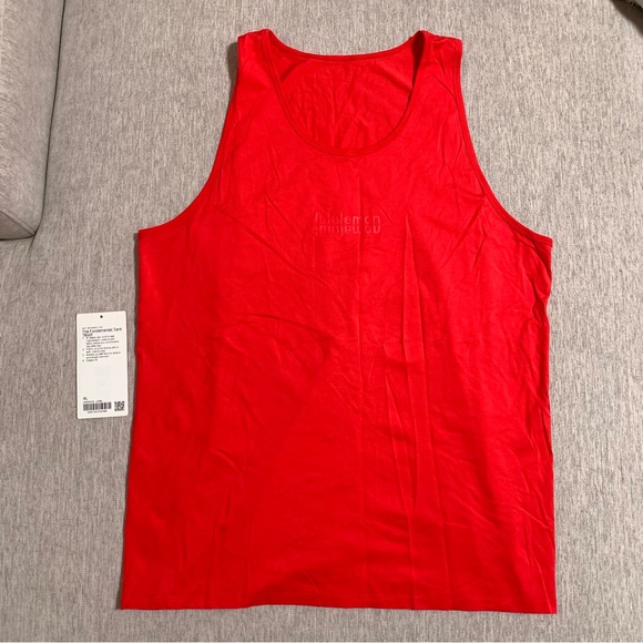 lululemon athletica Other - Lululemon Mens Fundamental Tank Lulu Red XL